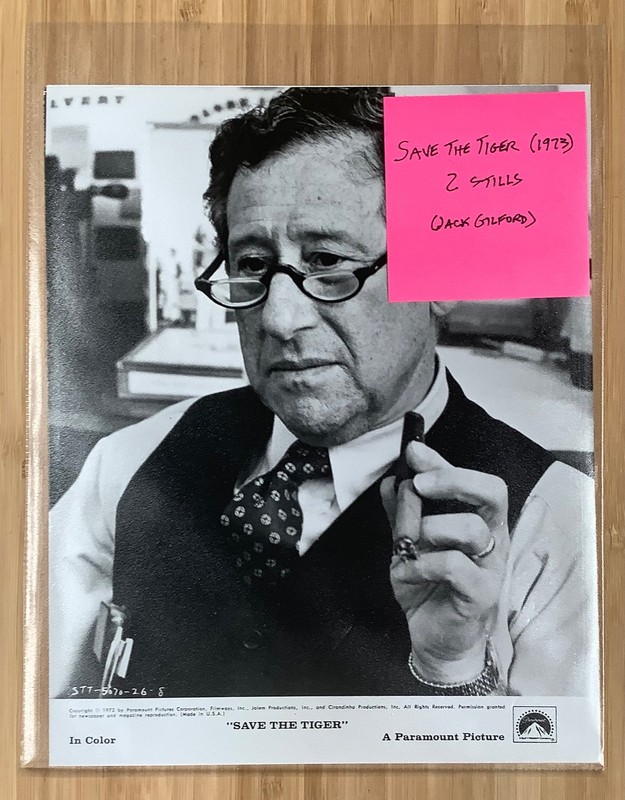 2 Save the Tiger (1973) original movie still lot Jack Gilford portraits