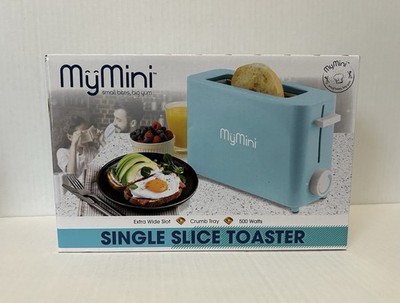 MyMini Aqua Single Slice Toaster Aqua