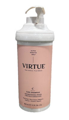 Virtue Curl Shampoo Hydrates Nourishes And Repairs ~ 500 ml / 17 oz ~