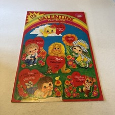 Vintage 105 piece Valentine Playbook Valentines Cards/Paper Dolls  