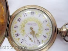 ANTIQUE AMERICAN WALTHAM FANCY DIAL GRADE W MODEL 1890 HUNTER POCKET WATCH 1895