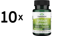 10 X Swanson Shilajit Extract, 400Mg - 60 Vcaps (199,98 Eur/Kg)