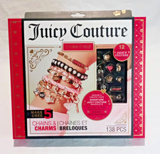 Juicy Couture DIY Bracelet Kit 138 Piece Makes 5 Chains with 12 Charms NEW