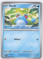 2024 Marill Common SV07: Stellar Crown 033/142 NM Normal LP-NM