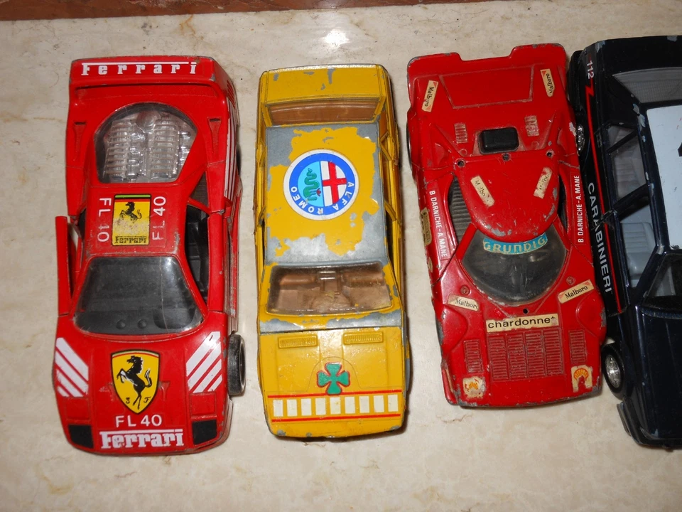 LOTTO 6 AUTO SCALA 1/24 MEBETOYS MIRA POLISTIL BURAGO PER RESTAURI O RICAMBI - Immagine 2 di 3