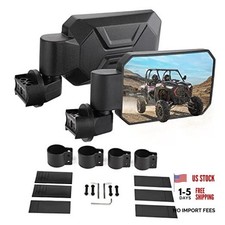 UTV Side Mirrors with 1.6" to 2" Roll Bar Cage, Adjustable SXS Rearview Side