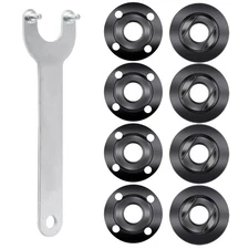 9PCS Angle Grinder Nut Angle Grinder Wrench Kit 5/8-11 Flange Metal Lock Nut