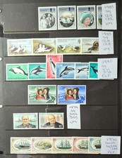 Isole Falkland 1970-85 Elizabeth ll set zecca appena non montati x6 come da foto.