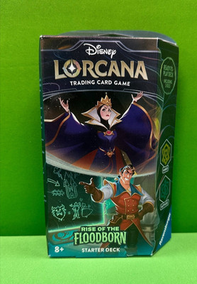 Disney Lorcana Rise of the Floodborn Starter Deck (Amber Sapphire) Sealed