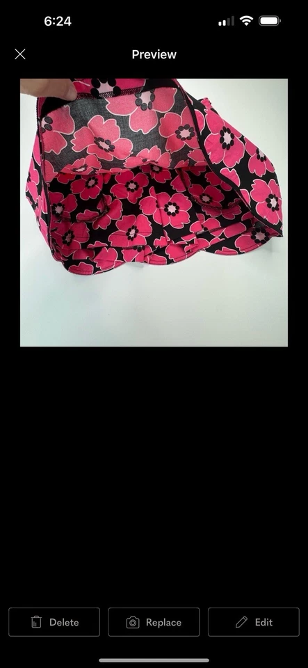Mujer Golftini Negro y Rosa Elastizado Floral Algodón Skort Golf Tenis Talla 6 Foto 3 de 4