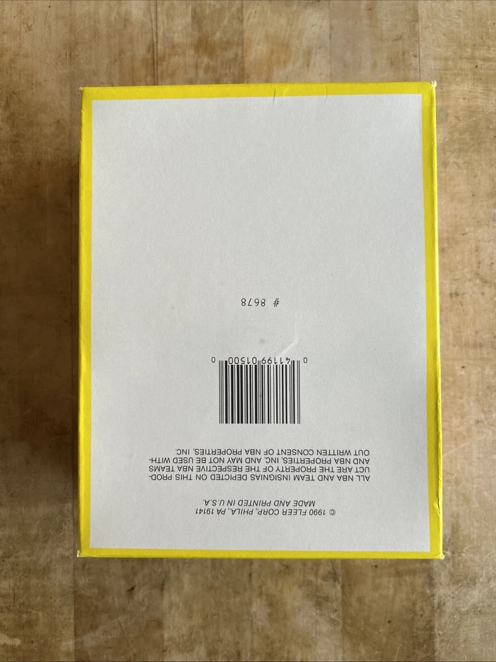 Tarjetas fotográficas de jugador de baloncesto Fleer 1990 caja de cera 36 paquetes sellados Foto 4 de 4