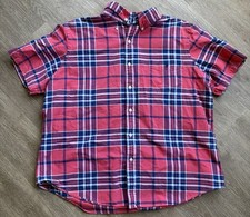 Polo Ralph Lauren Men  s Button Down Shirt NWOT Red Plaid Short Sleeve XL PERFECT