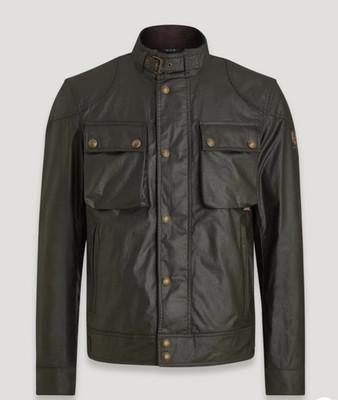 BELSTAFF RACEMASTER JACKET  Iconic Waxed Cotton Jacket Size 36 UK Olive New