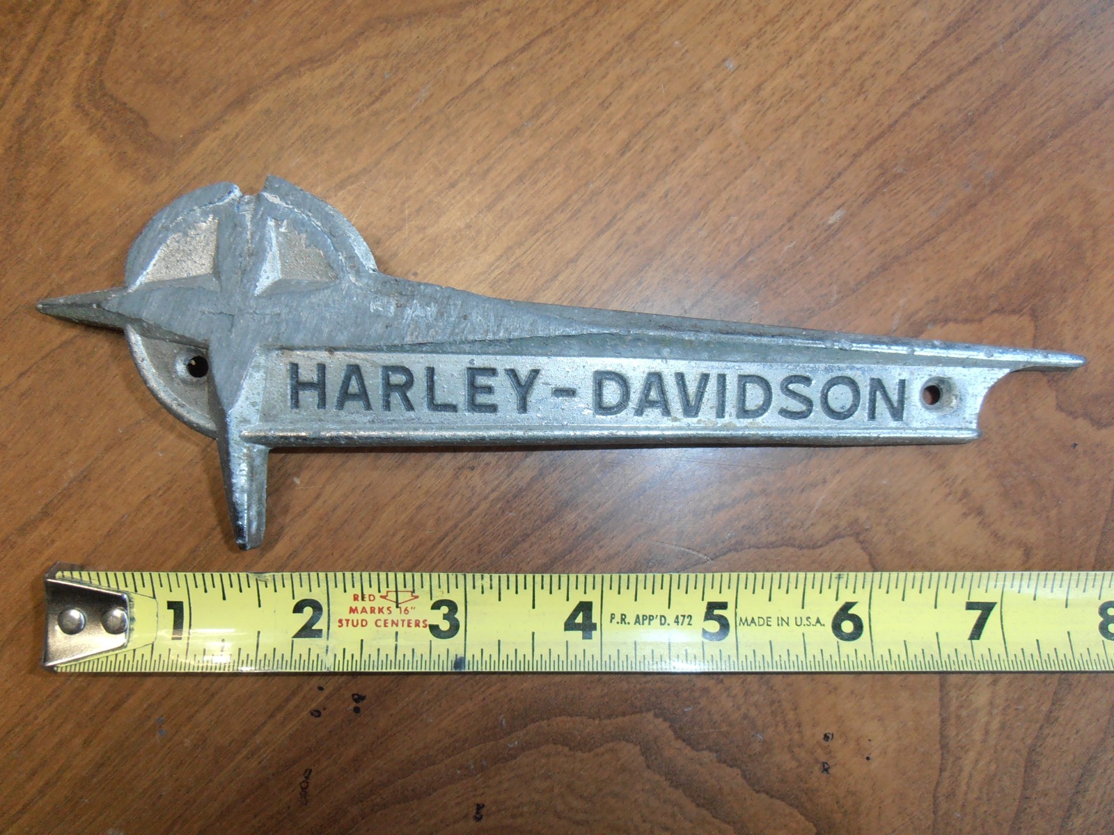 Harley-Davidson Panhead Flathead Knucklehead 1961-1962 Fuel Tank Emblem Rat Bike