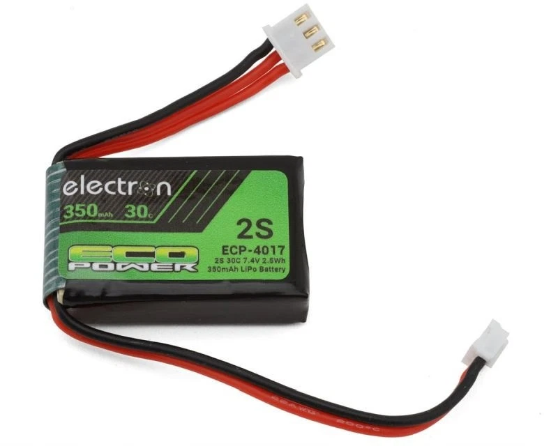EcoPower (7.4V/350mAh) (Losi Micro-B) Electron 2S 30C LiPo Battery w/PH2.0 Conne