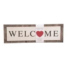 Transpac Farmhouse Welcome Sign with Customizable Magnetic Design