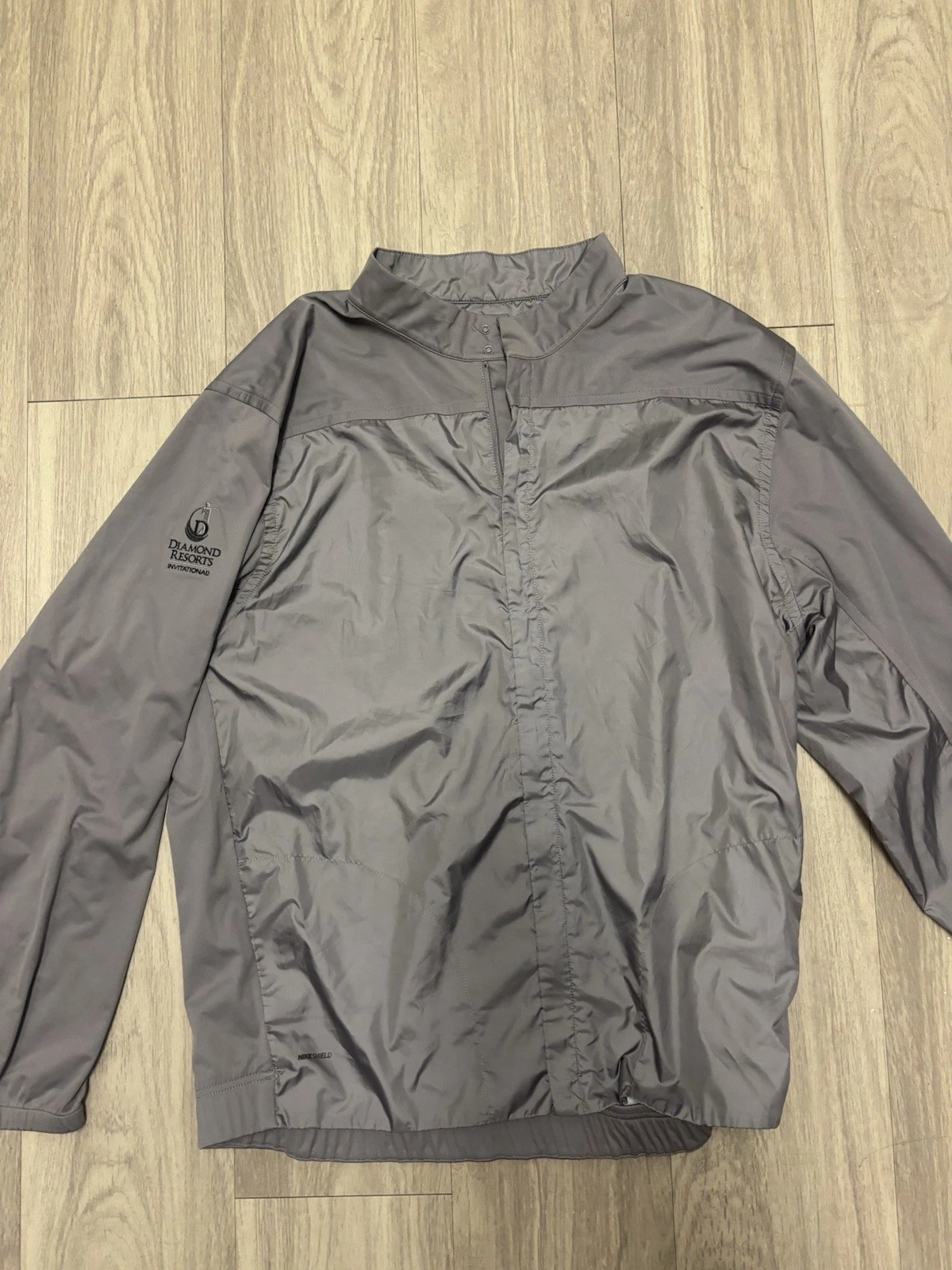Nike Golf Men's Windbreaker Jacket Long Sleeve Grey XL