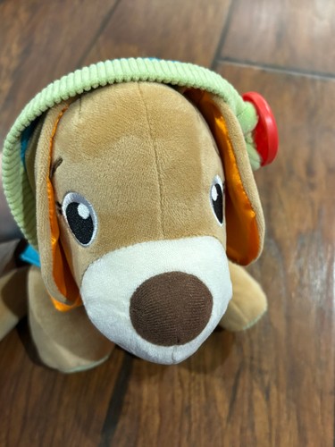 New Playskool Baby Toddler Dress N Play Plush Puppy Dog Lovey Sensory toy