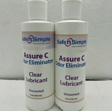 2 Pack Safe n Simple ASSURE C SNS41408 Odor Eliminator Clear Lubricant Exp. 2028