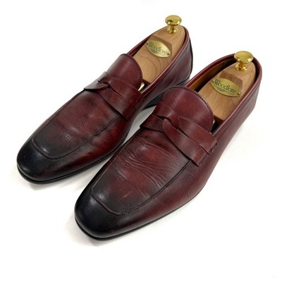 BRUNO MAGLI Mens 10 Motto Leather Penny Loafer Dress Shoes Made in Italy