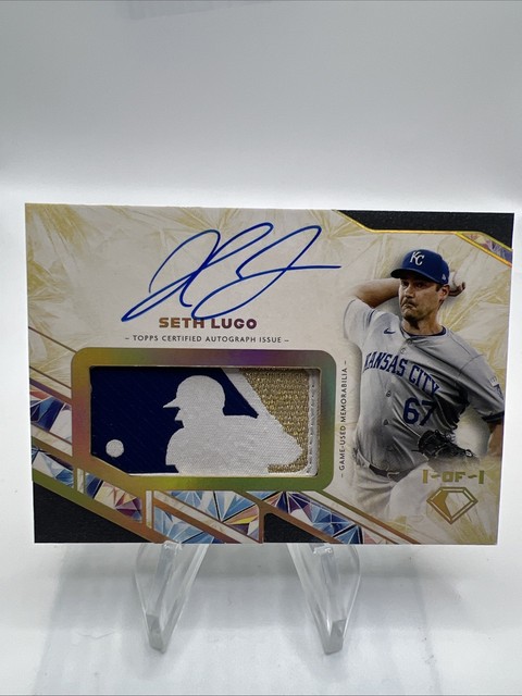 2025 Topps Diamond Icons Seth Lugo MLB Logo Patch Auto 1/1 Kansas CIty Royals