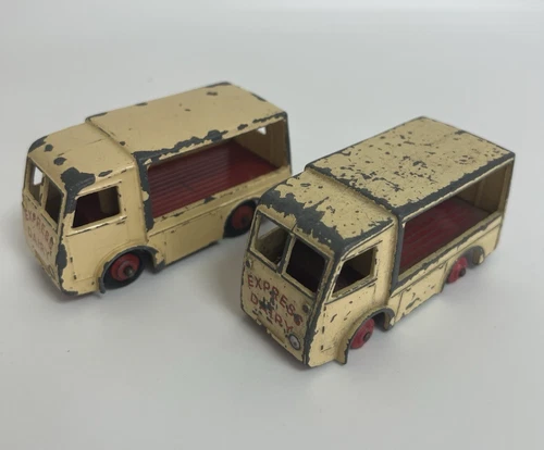 Vintage Dinky Toys 30V NCB Electric Vans Express Diary Playworn For Restoration