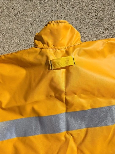 Heavy Weight Hi-Vis Reflective Slicker Jacket (Yellow) Made In USA, NWOT 🔥  image 14