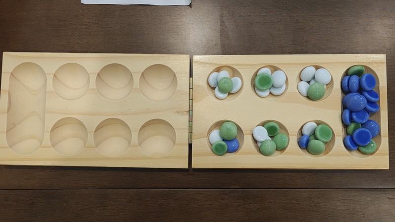 Game Gallery Solid Wood Mancala Board Game Folding Board - 100% Complete