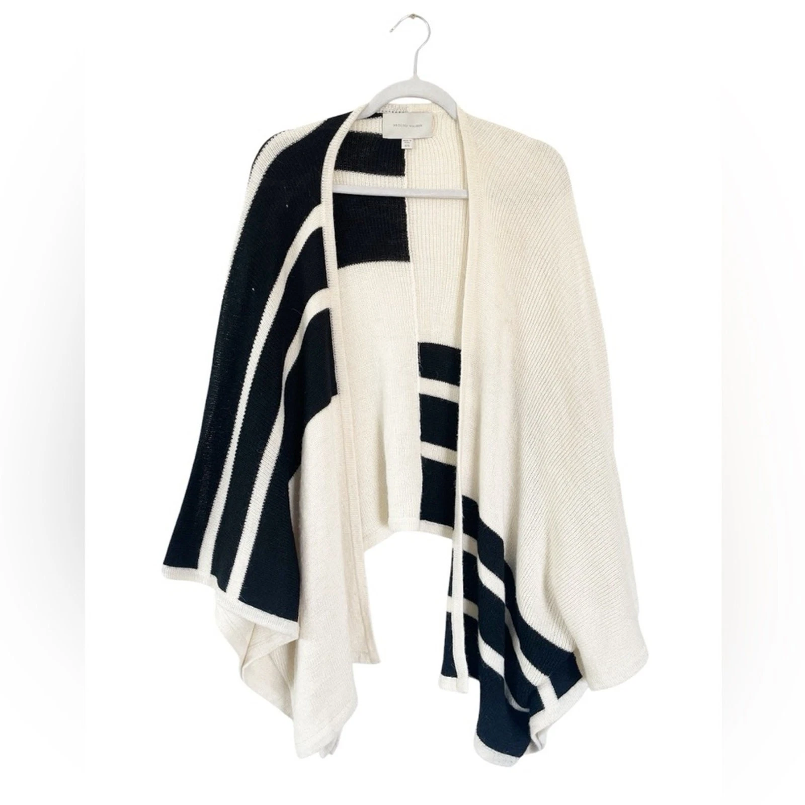 Brochu Walker Alpaca Wool Stripes City Poncho Shawl One S