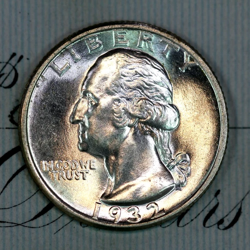 * 1932-P * SUPERB+ GEM BU MS WASHINGTON QUARTER * FROM ORIGINAL COLLECTION