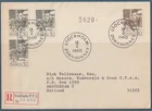 L6.38 Letter Recommended 1960 Stockholm Sweden to Amsterdam Holland