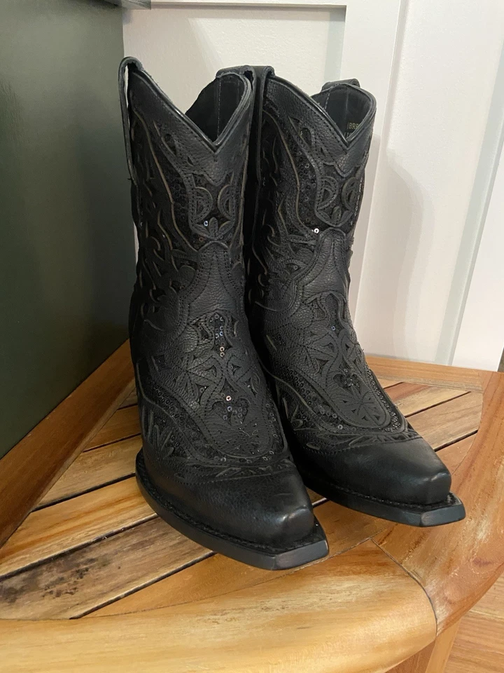 Botas de Vaquero J.B. Dillon Reserve, Negras - Para Mujer Talla 7.5 Foto 4 de 4