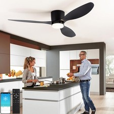 LED Ceiling Fans with Light Remote Smart Fan Light 6 Speed Ceiling Fan with Lamp