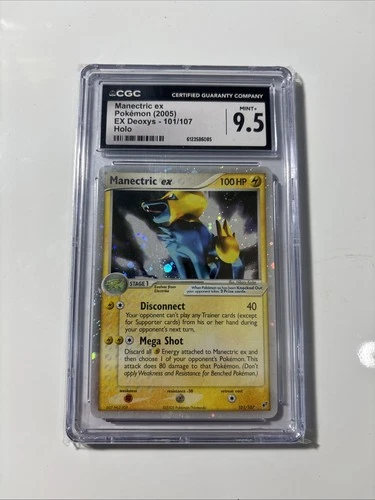 CGC 9.5 MINT+ Manectric ex 2005 EX Deoxys 101/107 Holo Pokemon Card English