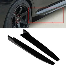 Side Skirt ABS Fits for Most Cars Universal Side Skirt Rocker Panel Lip Spoiler
