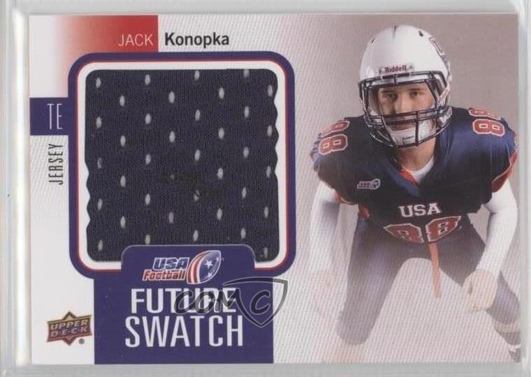 2011-12 Upper Deck USA Football Box Set Future Swatch Jersey Jack Konopka 0af
