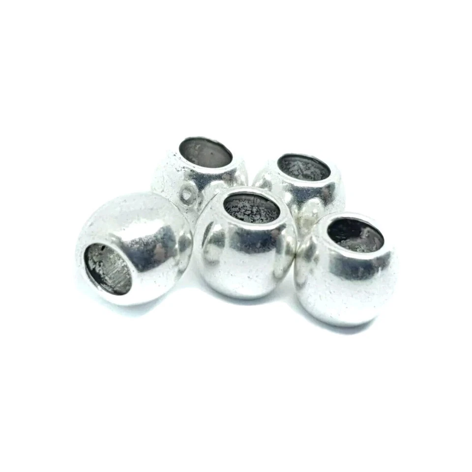 Metal Hair Beads Dreadlock Mattlock Beard Large Hair Beads x 5 Unisex Celt Rasta - Image 4 of 4