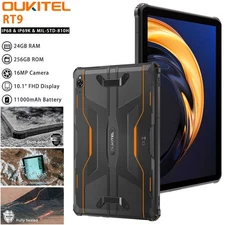 Oukitel RT9 4G Rugged Tablet PC Phone Android 14 Smartphone Outdoor GPS 11000mAh