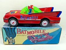 ASC Aoshin Taiwan Tinplate Batmobile in Mint Condition with Original Box