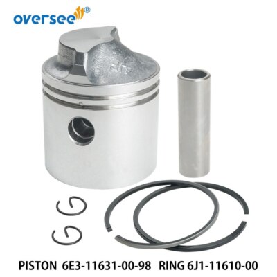 6E3-11631-00-98 Piston Set For Yamaha Outboard Motor 5HP 2T 54MM Powertec Seapro