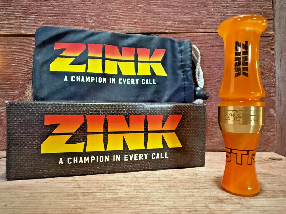NEW Zink Calls Greentop Rocker GTR Acrylic Mallard Duck Call-Orange Marbleade - Image 2 of 4