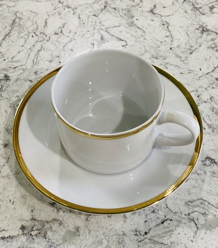 10 Strawberry Street Gold Rim Cup and Saucer Set - Picture 2 of 6