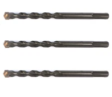 3 Pcs 7/16 x 6 Inch SDS Plus Rotary Hammer Drill Bits Brick Stone and Concrete