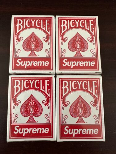 4 PACKS OF SUPREME X BICYCLE MINI PLAYING CARDS BRAND NEW SEALED 100% AUTHENTIC!