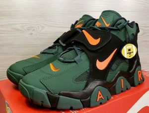 nike air barrage orange and green