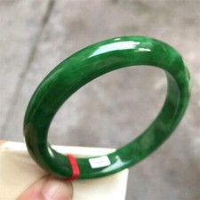 Certified Natural Grade Ice Green Burmese Jade jadeite bracelet bangle 57MM