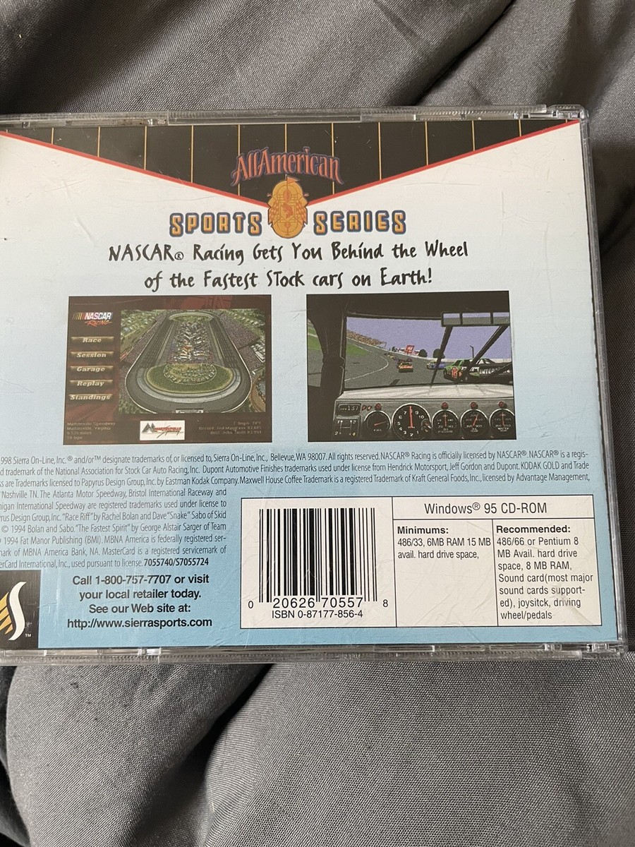NASCAR Racing by Sierra Sports PC Game Windows 95 | eBay