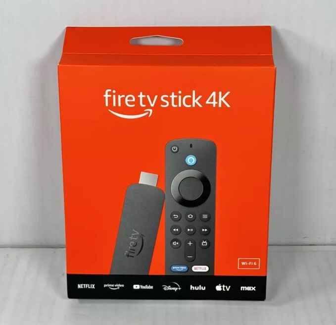 2) 2024 Amazon Fire TV Stick 4K HDR Streaming Media Player Alexa