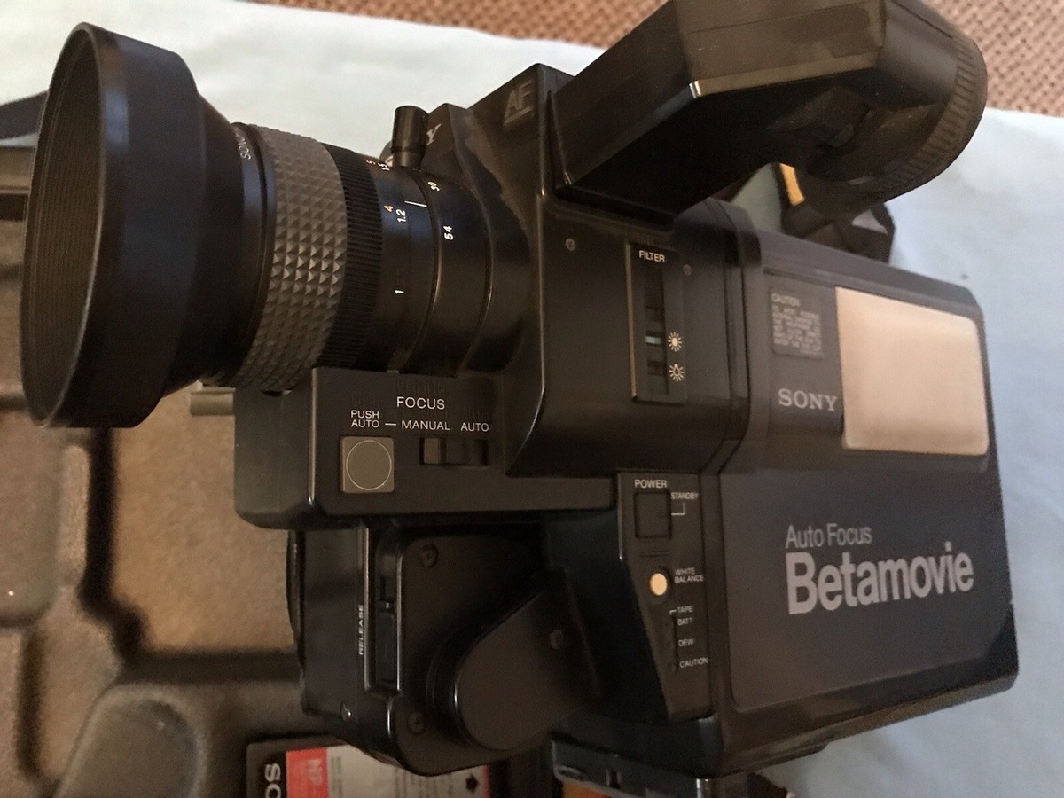 VERY RARE SONY BETAMOVIE BMC-200p A/F Betamax VIDEO CAMERA