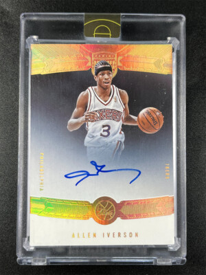 2021-22 Panini Eminence Allen Iverson Autographs Auto 3/5 Jersey Match 1/1
